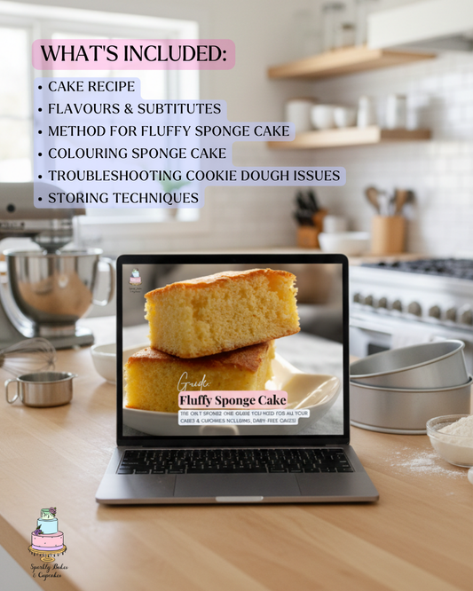 Fluffy Sponge Recipe Cake Guide - Instant Digital Download